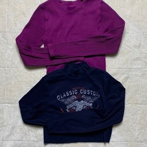 Forever 21 cropped too long sleeved bundle